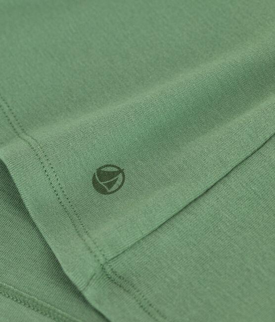 Women's Iconic plain cotton T-shirt PALMERAIE green