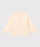 Babies' Long-Sleeved Cotton Gauze Blouse AVALANCHE Ecru