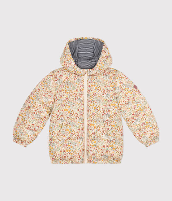 Children's unisex puffer jacket AVALANCHE white/MULTICO