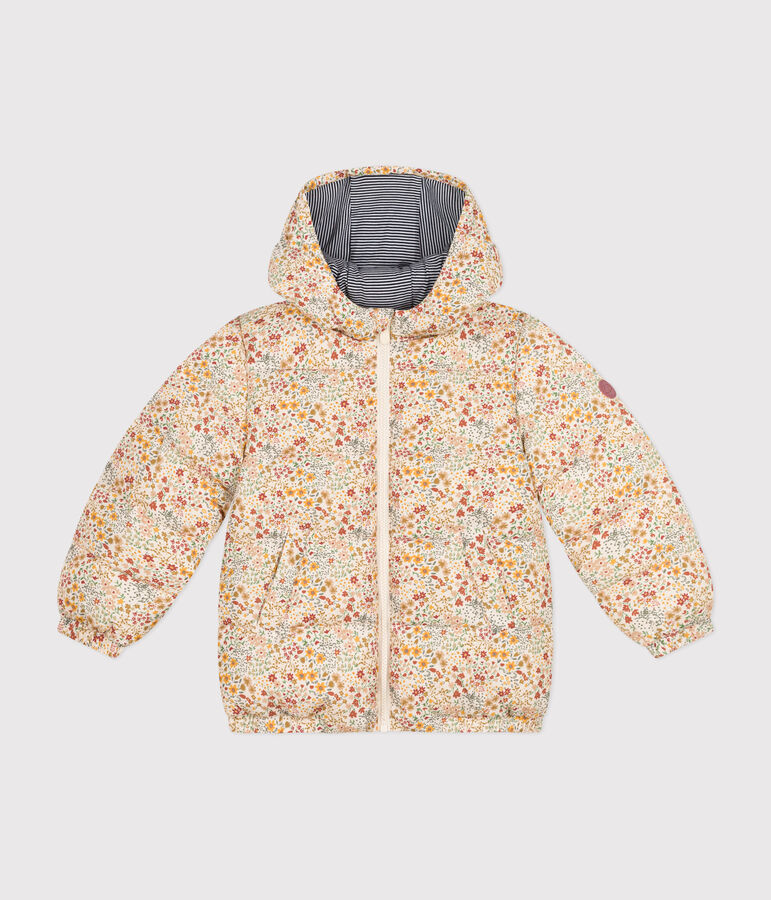 Children's unisex puffer jacket AVALANCHE white/MULTICO