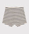 Babies' Slub Jersey Shorts AVALANCHE white/SMOKING blue