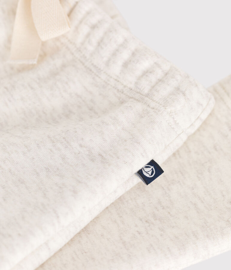 Babies' soft, warm fleece trousers MONTELIMAR CHINE beige