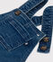 Babies' Long Denim Dungarees BLEU DELAVE blue