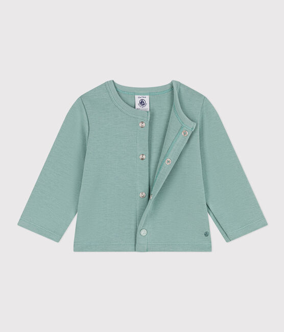 Babies' Thick Jersey Cardigan PAUL green