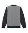 Boy's varsity jacket in double knit houndstooth CAPECOD grey/MARSHMALLOW white