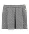 Girl's quilted double knit skirt CAPECOD grey/MARSHMALLOW white