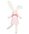 Rabbit in clothing comforter VIENNE pink/MARSHMALLOW white