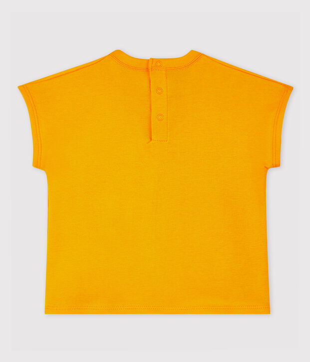 Baby Boys' Short-Sleeved Cotton T-Shirt yellow