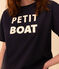 Women's Boxy Cotton T-Shirt SMOKING blue