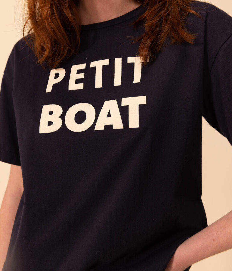 Women's Boxy Cotton T-Shirt blue