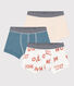 Boys' Cotton Boxer Shorts - 3-Pack