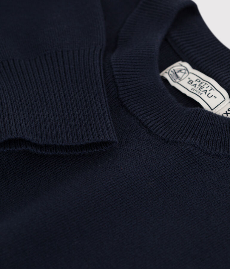 Women's Iconic Striped Cotton Jumper blue