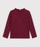 Children's long-sleeved plain T-shirt with a collar TRUFFE