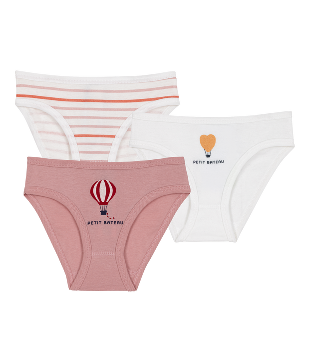 Lot de 3 culottes en coton multicolor