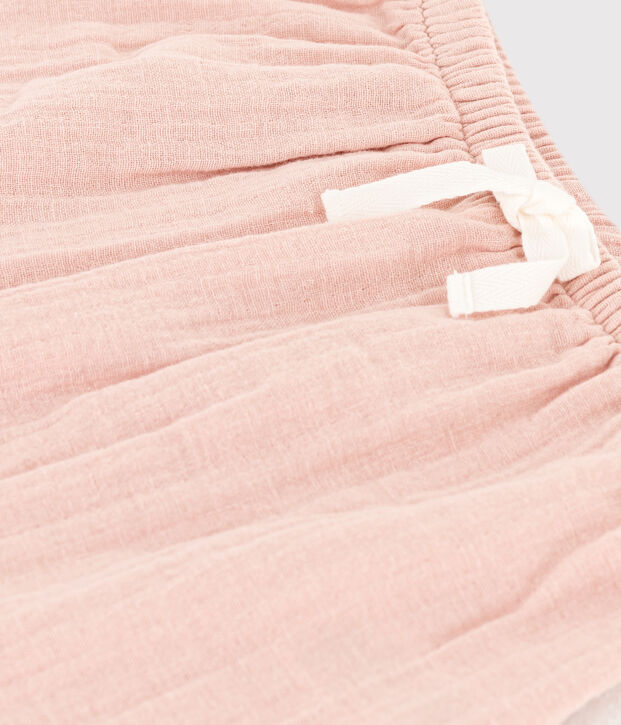 Babies' Cotton Gauze Trousers pink