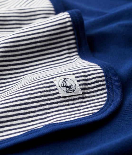 Waveproof Double-Sided Jersey Blanket SMOKING blue/ECUME white