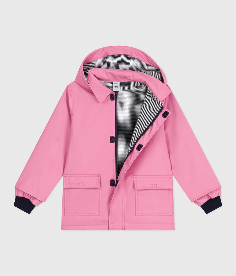 Unisex Iconic Waxed Child's Coat pink