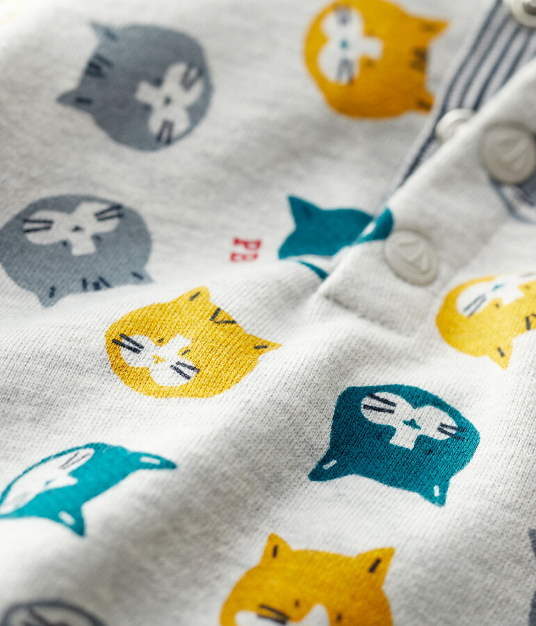 Babies' Fleece Sweatshirt grey/multicolor