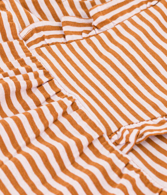 Babies' Striped Short-Sleeved Slub Jersey Dress TOAST /DOLL