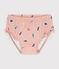 Babies' Recycled Fabric Briefs SALINE pink/MULTICO white