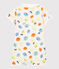 Babies' Organic Cotton Lemon Playsuit MARSHMALLOW white/MULTICO white