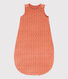 BABIES' HEART PATTERNED VELOUR TOG 2-RATED SLEEPING BAG