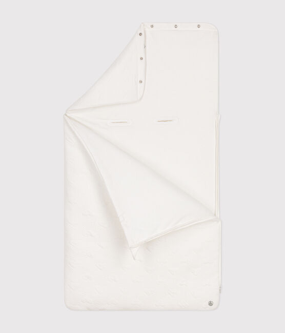 Tube knit baby nest MARSHMALLOW white