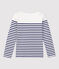 Women's Breton Cotton Top MARSHMALLOW white/SMOKING blue