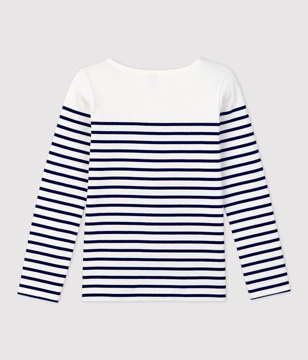 Women's Breton Cotton Top white/blue