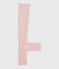 Girls' Pinstriped Wool/Cotton Leggings CHARME pink/MARSHMALLOW white