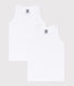 Boys' White Vests - 2-Pack