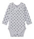 Newborn baby boys' long-sleeved printed bodysuit