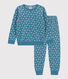 Girls' Floral Velour Pyjamas