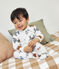 Babies' Dog Patterned Fleece Pyjamas MARSHMALLOW white/MULTICO white