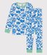 Boys' Plant Print Cotton Pyjamas