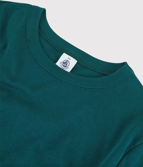 Women's Iconic Round-Neck Cotton T-Shirt PINEDE green