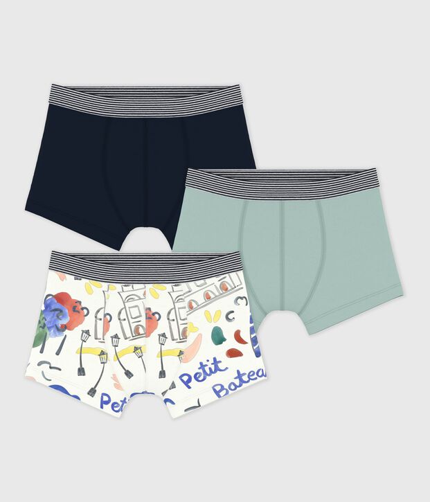 Pack of children's Opera print cotton boxers multicolor