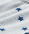 Boys' print pyjama trousers POUSSIERE grey/MAJOR blue