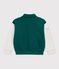 Children's varsity-style jacket in colourblock cotton green/beige