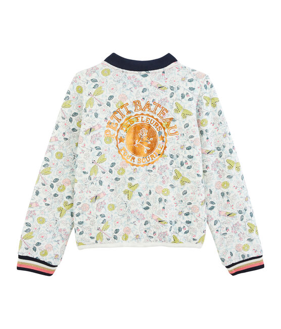 Girls' Cardigan MARSHMALLOW white/MULTICO white