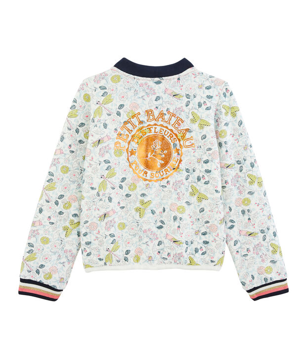 Girls' Cardigan white/multicolor