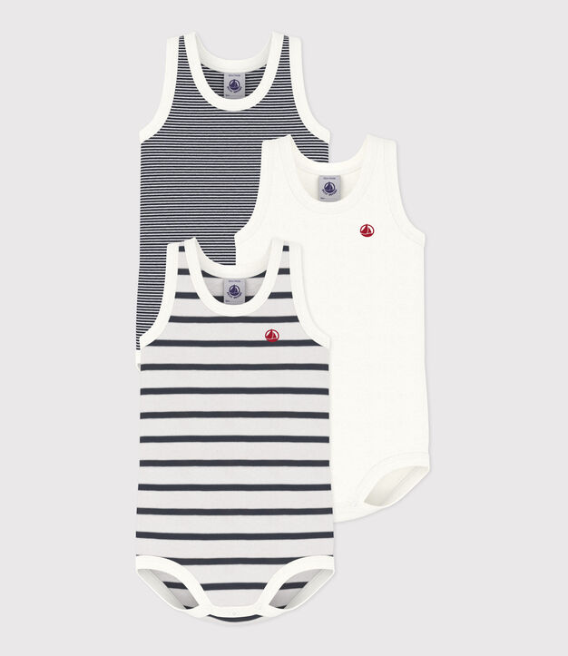 Babies' sleeveless bodysuits - 3-Pack multicolor