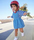 Babies' Sleeveless Light Denim Dress