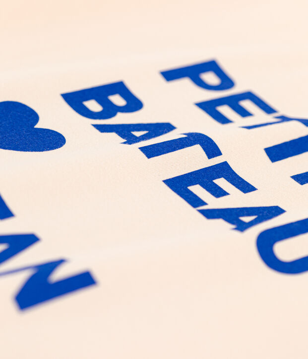 Women's Loose-Fitting Boxy Cotton T-Shirt Ecru