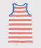 Babies' Striped Jersey Short Playsuit PAPAYE pink/MARSHMALLOW