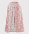 Babies' Heart Pattern Terry Bath Cape CHARME pink/MARSHMALLOW white