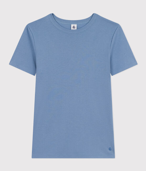 Women's Iconic Cotton Round Neck T-Shirt BEACH blue