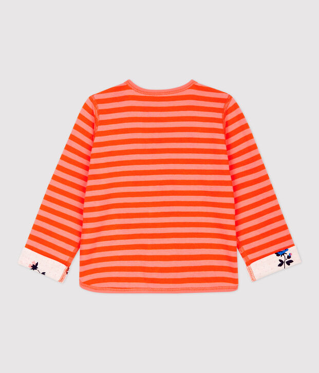 Babies' Reversible Cardigan orange/orange