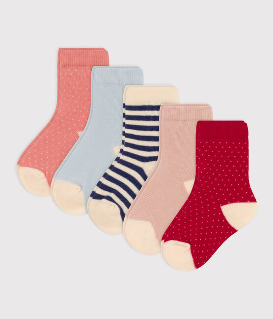 Babies' Cotton Jersey Spotted Socks - Pack of 5 variante 1