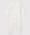 Baby Girls' Paris Cotton Sleepsuit MARSHMALLOW white/MEDIEVAL blue